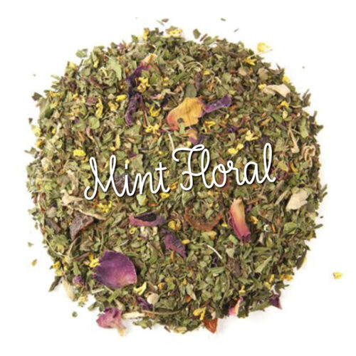 Tea Leaves Mint Floral Herbal Tea