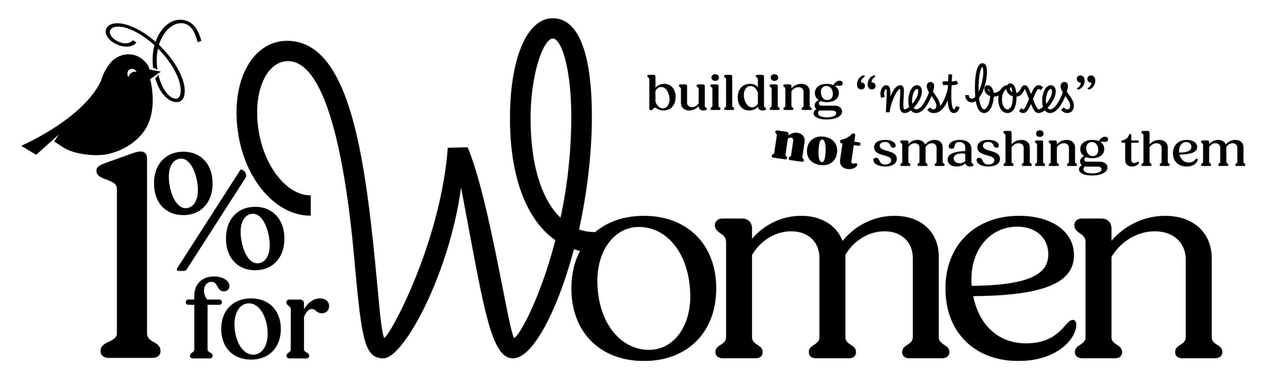 1% for Women Logo