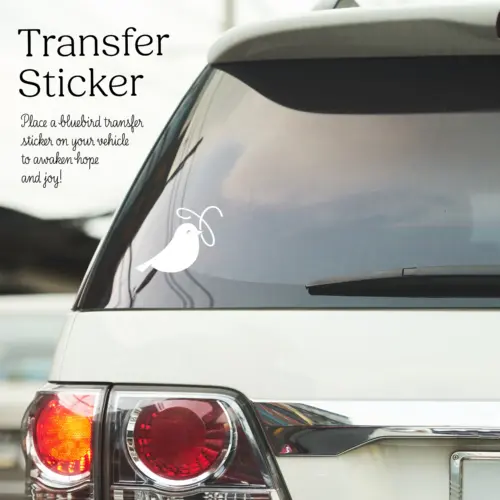 Bluebird Transfer Sticker