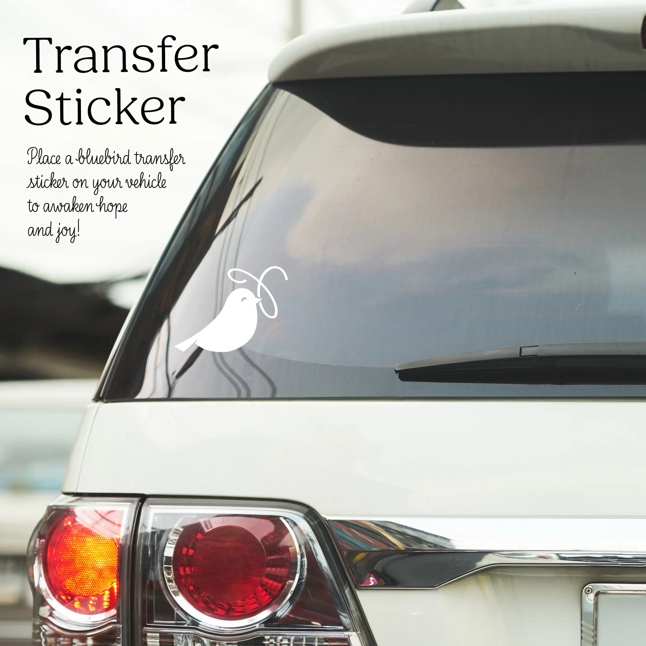 Bluebird Transfer Sticker
