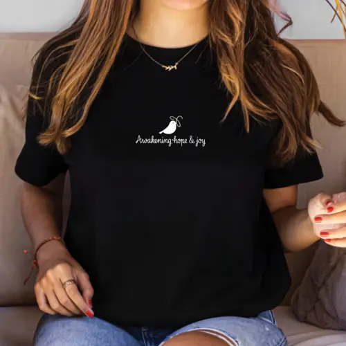 Hope & Joy Tee, Black