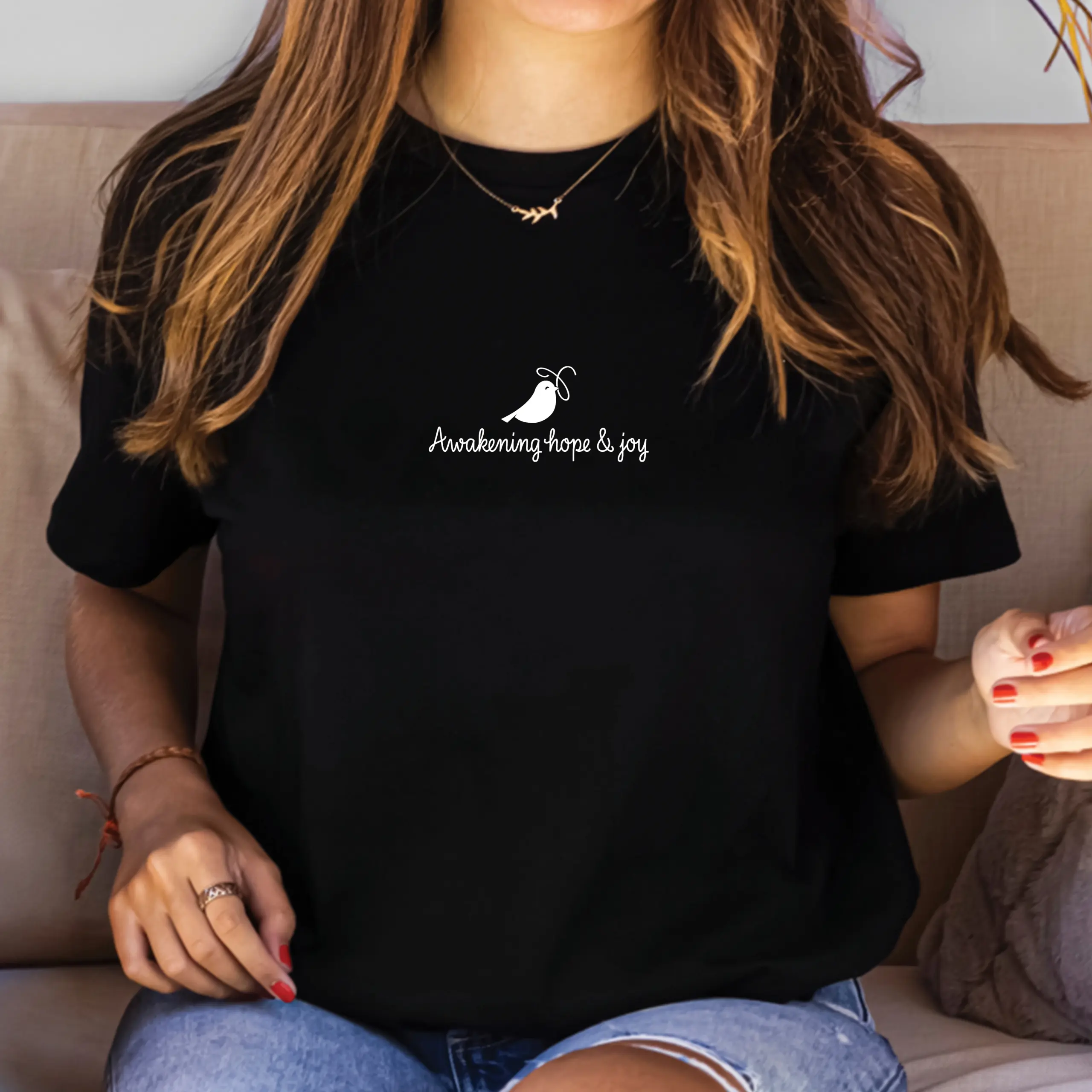 Hope & Joy Tee, Black