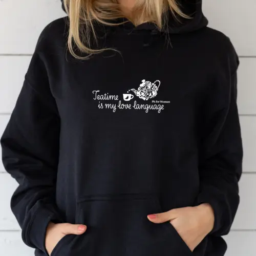Kettle & Cup Hoodie, Black