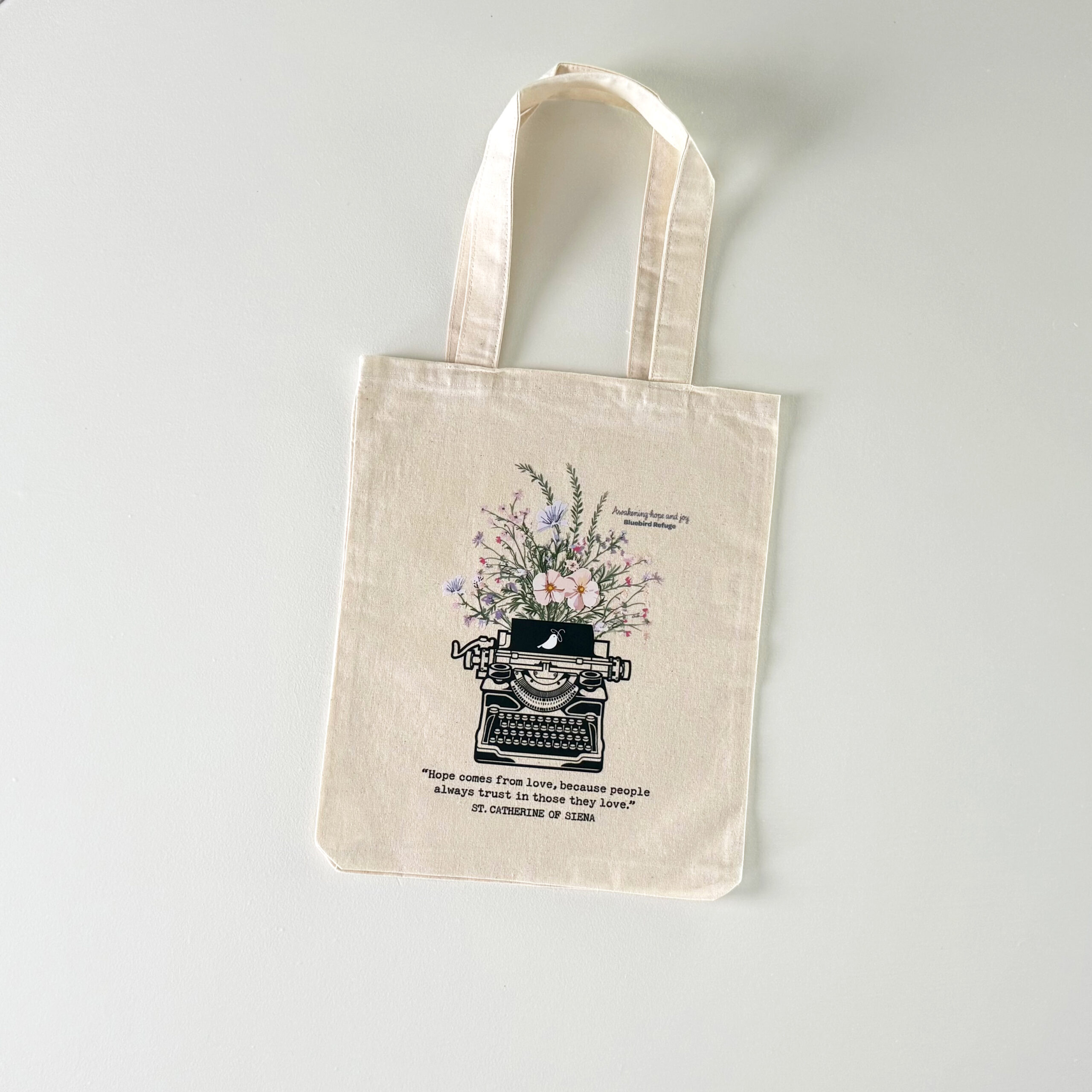 Bluebird Refuge Hope and Love Tote