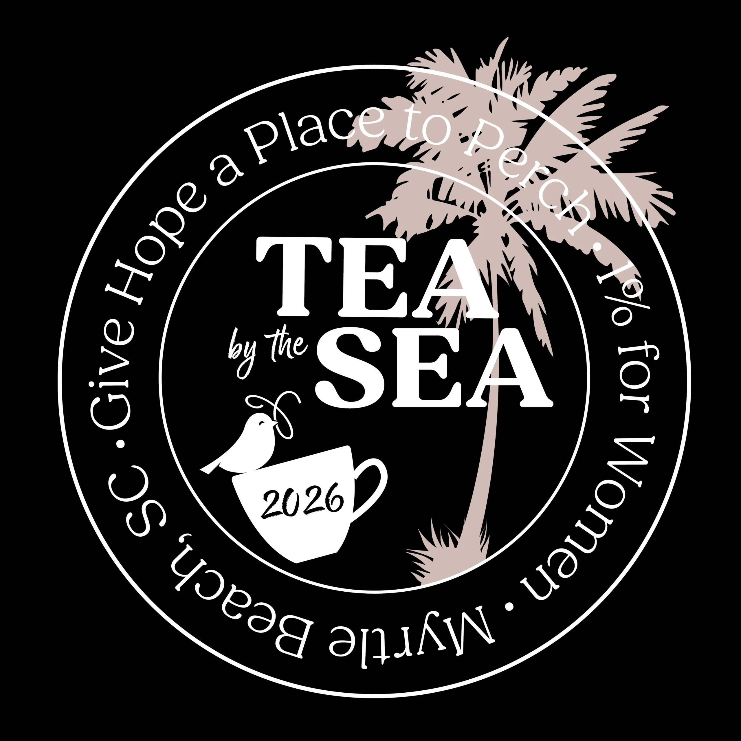 Tea by the Sea Event Merch Design